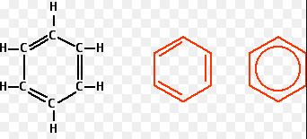 Các cách biểu diễn cấu tạo của benzen